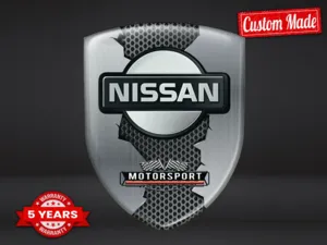 Nissan Stickers Dôme Époxy Édition Luxe Badges Élégants